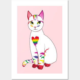 Rainbow Kitty Posters and Art